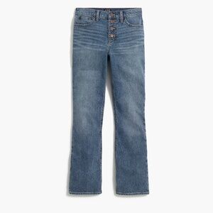 J Crew NWT High-rise flare crop jean in all-day stretch Women’s 35